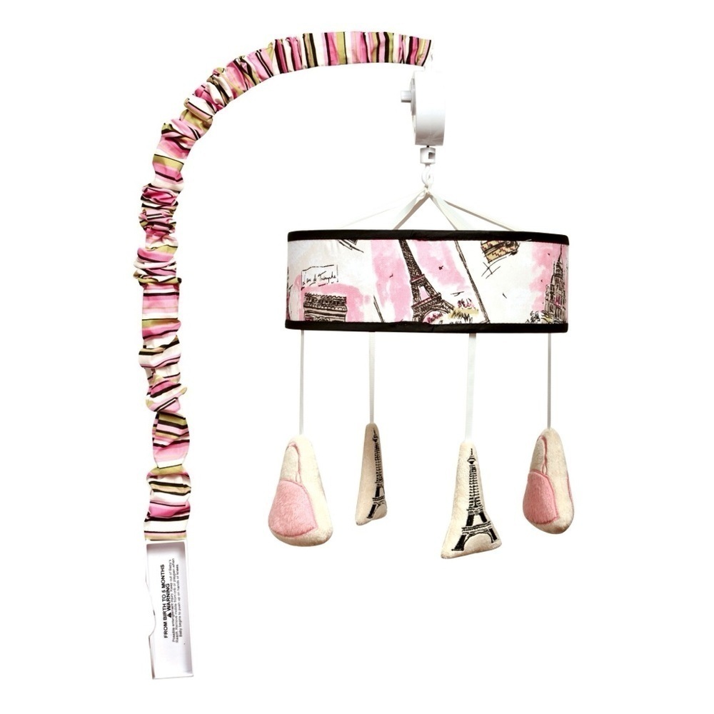 Trend Lab Waverly Baby Tres Chic, Paris Musical Crib Mobile Nursery Eiffel Tower